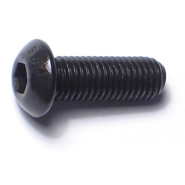 Midwest Fastener 1/4"-28 Socket Head Cap Screw, Button, Plain Steel, 3/4 in Length, 10 PK 79562 - main